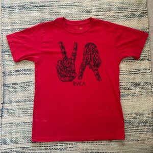 RVCA Men’s Red Graphic T-Shirt